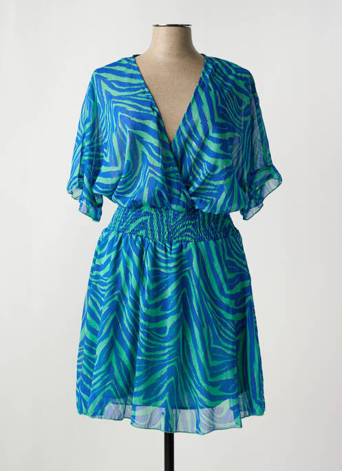 Robe mi-longue bleu LILI SIDONIO pour femme