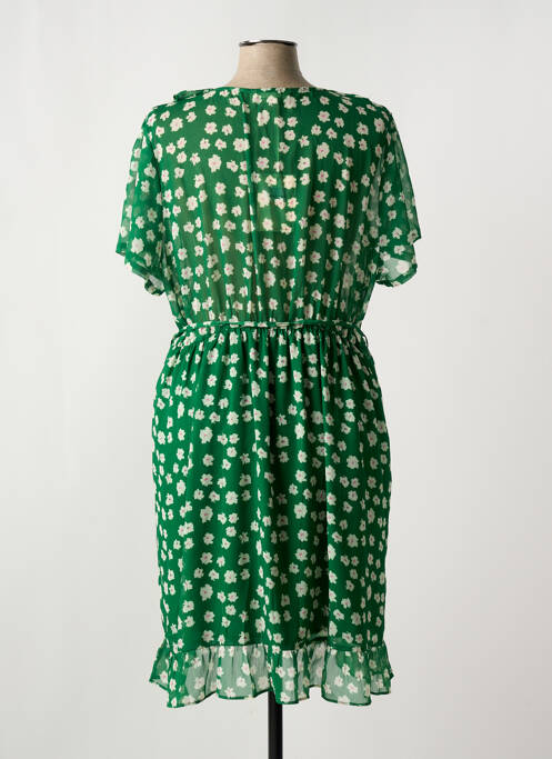 Robe mi-longue vert MAELLE pour femme