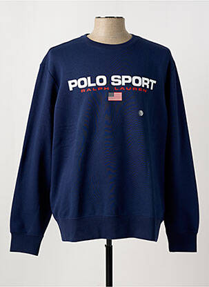 Sweat-shirt manches longues manches longues bleu RALPH LAUREN homme