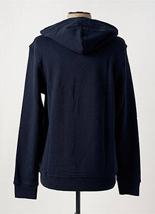 Sweat-shirt à capuche broderie manches longues bleu VICOMTE ARTHUR homme