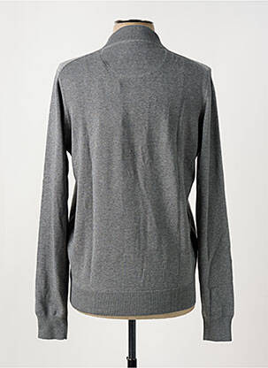 Gilet manches longues tissage chiné gris FYNCH-HATTON homme