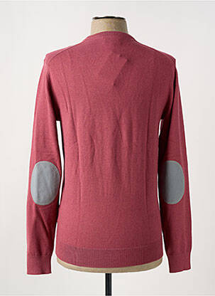 Pull stretch manches longues rose VICOMTE ARTHUR homme