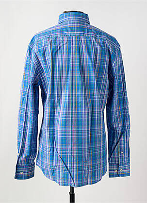 Chemise manches longues imprimé écossais bleu FYNCH-HATTON homme