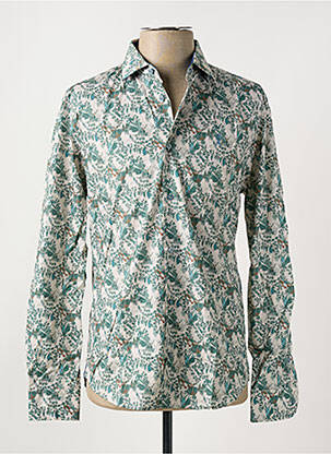 Chemise manches longues coupe cintrée vert VICOMTE ARTHUR homme