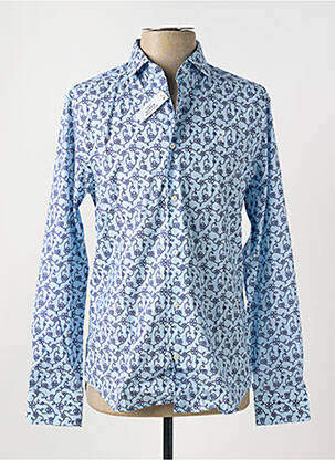 Chemise manches longues imprimé fantaisie bleu VICOMTE ARTHUR homme