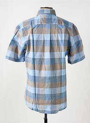 Chemise manches courtes poches bleu FYNCH-HATTON homme