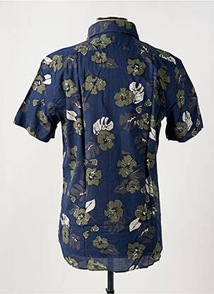Chemise manches courtes poches bleu EDEN PARK homme