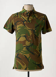 Polo stretch manches courtes vert RALPH LAUREN homme