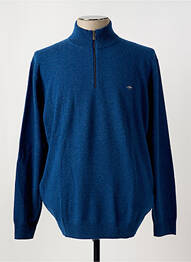 Pull stretch manches longues bleu FYNCH-HATTON homme