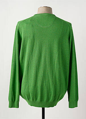 Pull col v manches longues vert FYNCH-HATTON homme