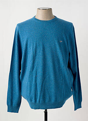 Pull stretch manches longues bleu FYNCH-HATTON homme