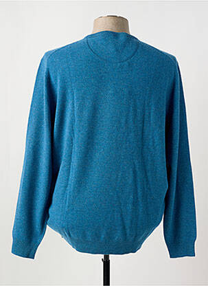 Pull stretch manches longues bleu FYNCH-HATTON homme