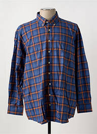 Chemise manches longues poches bleu FYNCH-HATTON homme