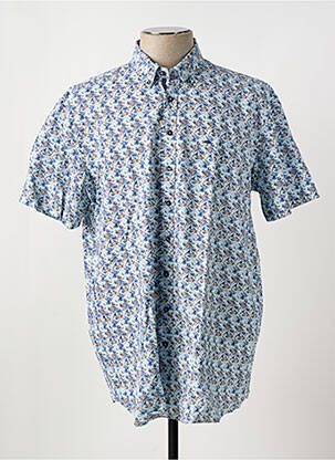 Chemise manches courtes bleu FYNCH-HATTON pour homme