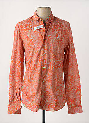 Chemise manches longues orange VICOMTE ARTHUR pour homme