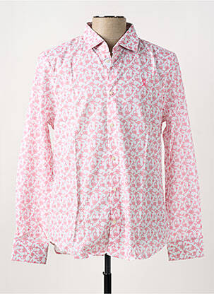 Chemise manches longues rose VICOMTE ARTHUR pour homme