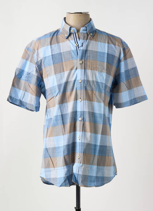 Chemise manches courtes bleu FYNCH-HATTON pour homme