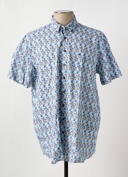 Chemise manches courtes bleu FYNCH-HATTON pour homme