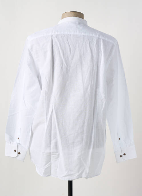 Chemise manches longues blanc BUGATTI pour homme