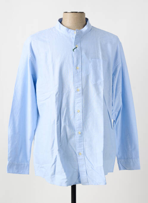 Chemise manches longues bleu BARBOUR pour homme
