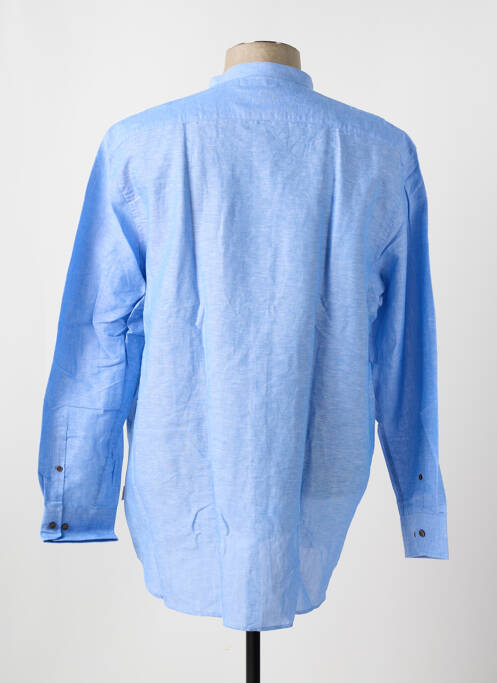 Chemise manches longues bleu BUGATTI pour homme