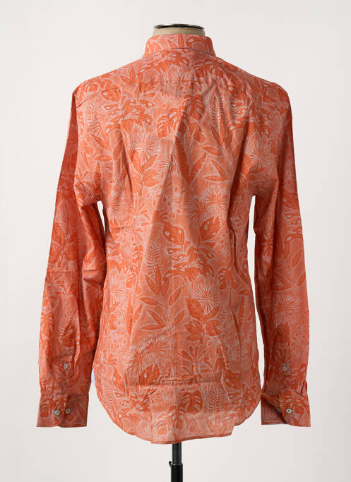 Chemise manches longues orange VICOMTE ARTHUR pour homme