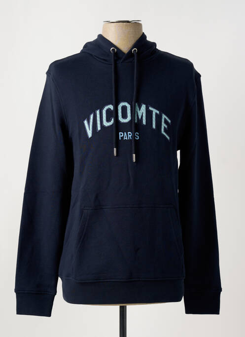 Sweat-shirt à capuche bleu VICOMTE ARTHUR pour homme