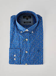 Chemise manches longues imprimé fantaisie bleu FYNCH-HATTON homme