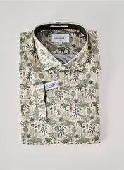 Chemise manches longues beige VICOMTEA homme seconde vue