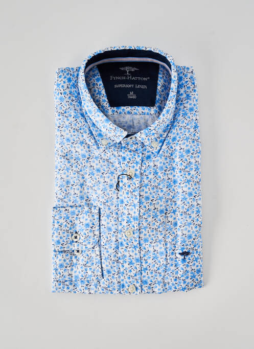 Chemise manches longues bleu FYNCH-HATTON homme