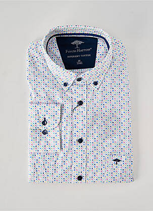 Chemise manches longues imprimé fantaisie blanc FYNCH-HATTON homme