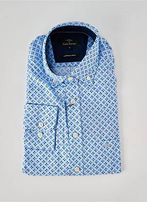 Chemise manches longues imprimé fantaisie bleu FYNCH-HATTON homme