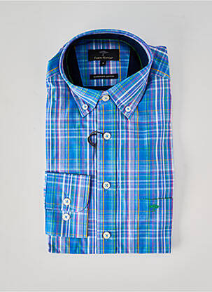 Chemise manches longues coupe droite bleu FYNCH-HATTON homme