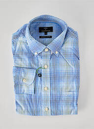 Chemise manches longues coupe droite bleu FYNCH-HATTON homme