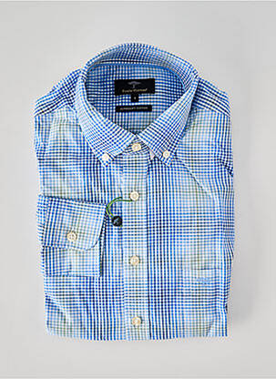 Chemise manches longues coupe droite bleu FYNCH-HATTON homme
