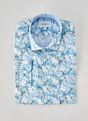 Chemise manches longues bleu VICOMTEA homme seconde vue