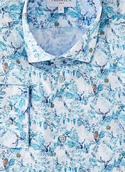 Chemise manches longues bleu VICOMTEA homme seconde vue