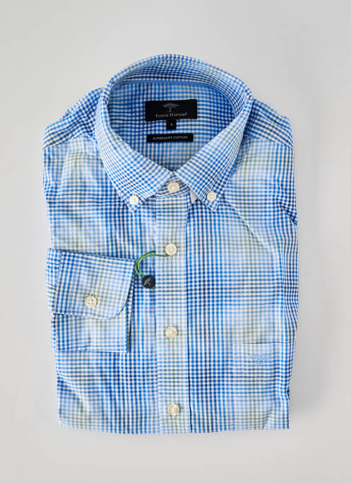 Chemise manches longues coupe droite bleu FYNCH-HATTON homme
