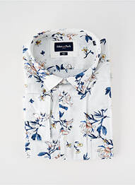 Chemise manches longues imprimé fantaisie blanc EDEN PARK homme
