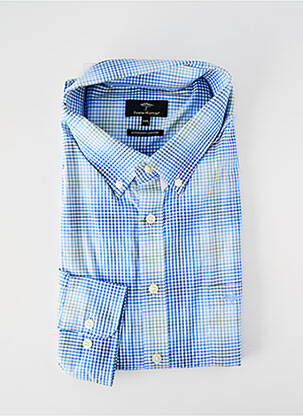Chemise manches longues coupe droite bleu FYNCH-HATTON homme