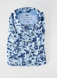 Chemise manches longues imprimé fantaisie bleu FYNCH-HATTON homme