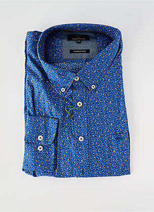 Chemise manches longues imprimé fantaisie bleu FYNCH-HATTON homme