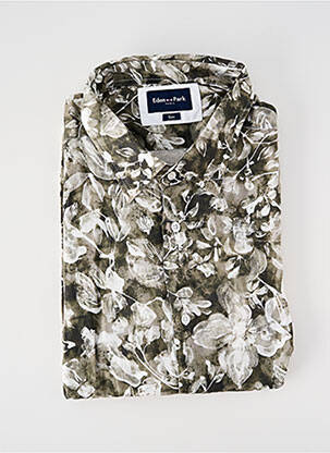 Chemise manches longues vert EDEN PARK homme