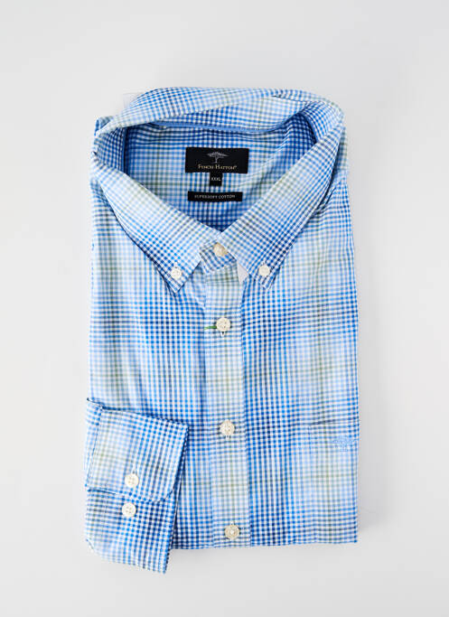 Chemise manches longues coupe droite bleu FYNCH-HATTON homme