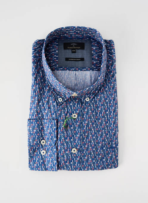 Chemise manches longues imprimé fantaisie bleu FYNCH-HATTON homme