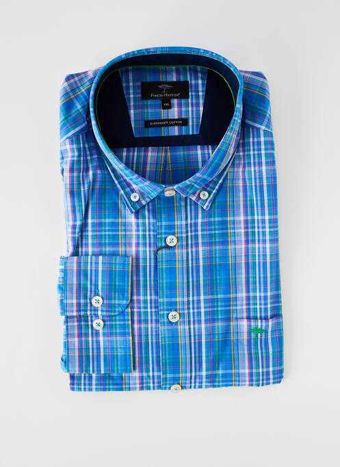 Chemise manches longues bleu FYNCH-HATTON homme