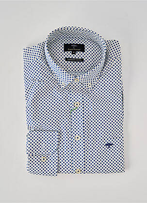 Chemise manches longues imprimé fantaisie blanc FYNCH-HATTON homme