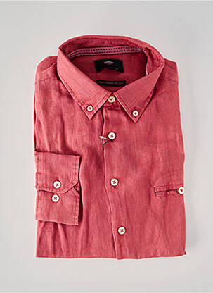 Chemise manches longues coupe droite rouge FYNCH-HATTON homme