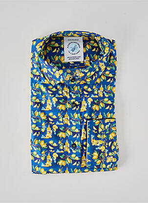 Chemise manches longues imprimé fantaisie bleu A FISH NAMED FRED homme