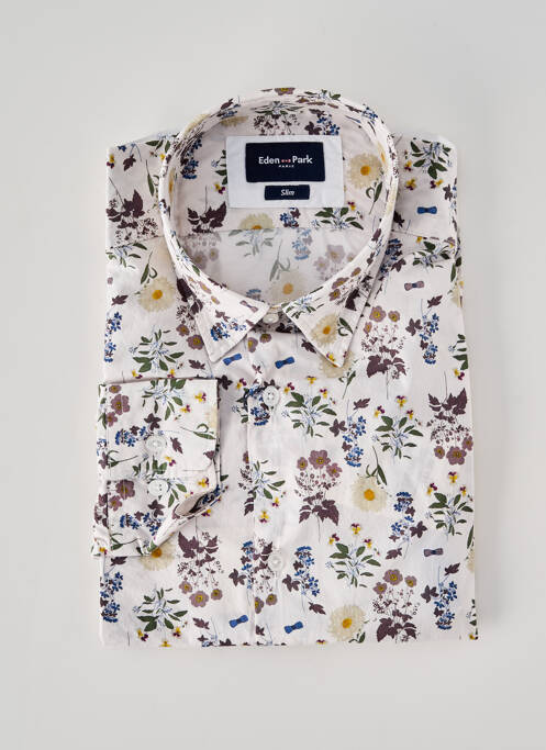 Chemise manches longues blanc EDEN PARK homme